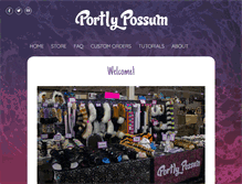 Tablet Screenshot of portlypossum.com